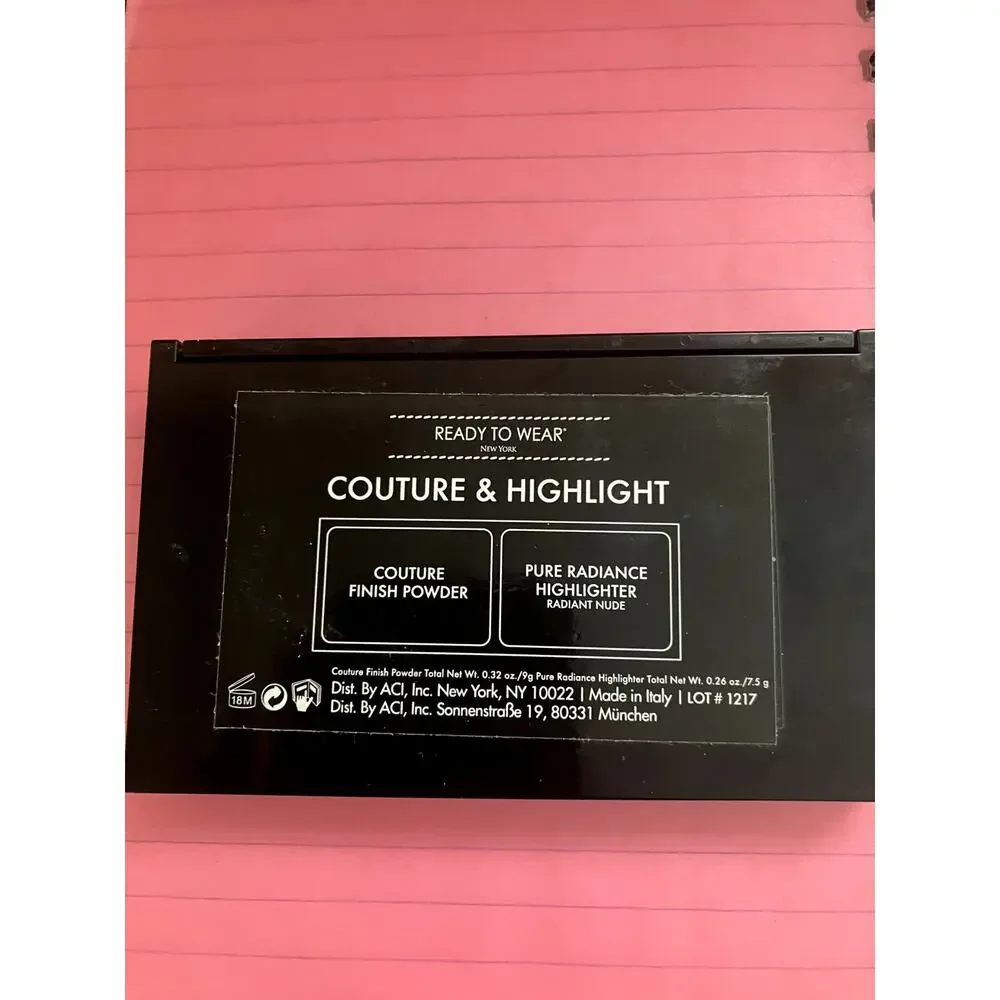 READY TO WEAR Couture & Highlight Palette Compact NWOB Radiant Nude